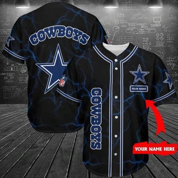 Cowboys Custom Name Baseball Jersey Shirt, Cowboys Jersey, Sport Jersey Shirt, Perfect Gift for Sports Lovers, Summer Sportswear for Him and Her, Ideal Gift for Baseball Fans