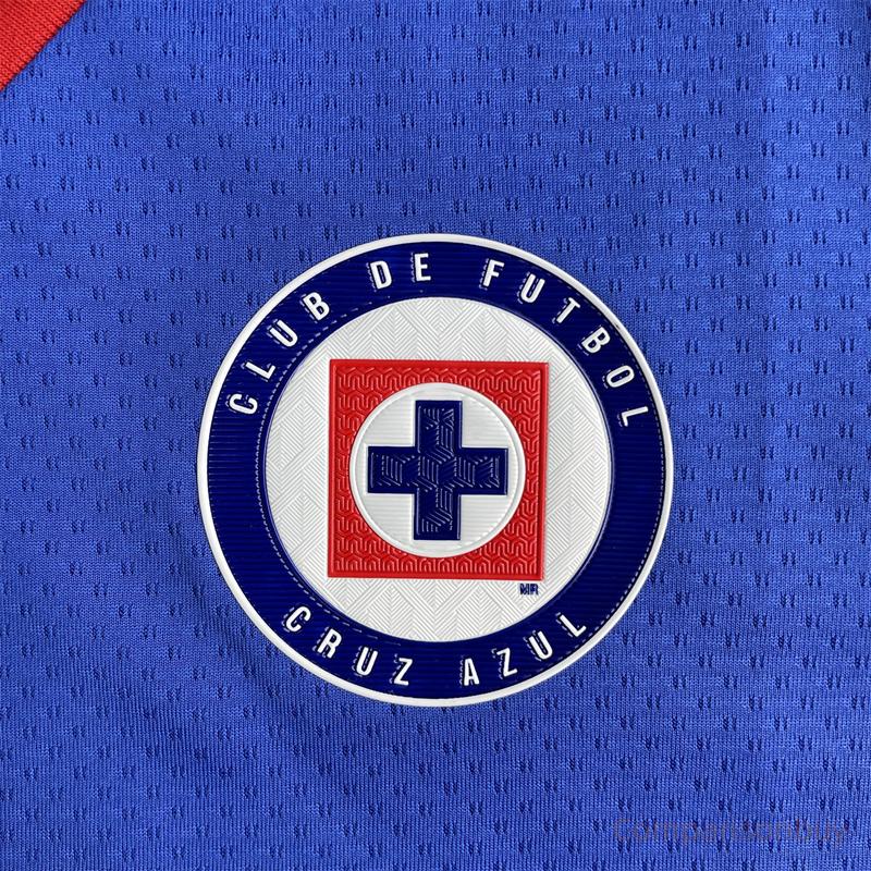 23 24 Mexico Ligamx League Cruz Azul Home Jersey Short Sleeve Soccer Jersey Fans Version