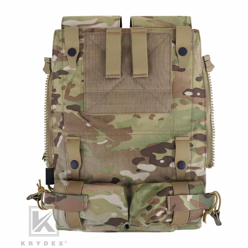 KRYDEX Tactical Modular Zip On Backpack for CPC NCPC JPC 2.0 AVS Vest Zipper Molle Back Panel