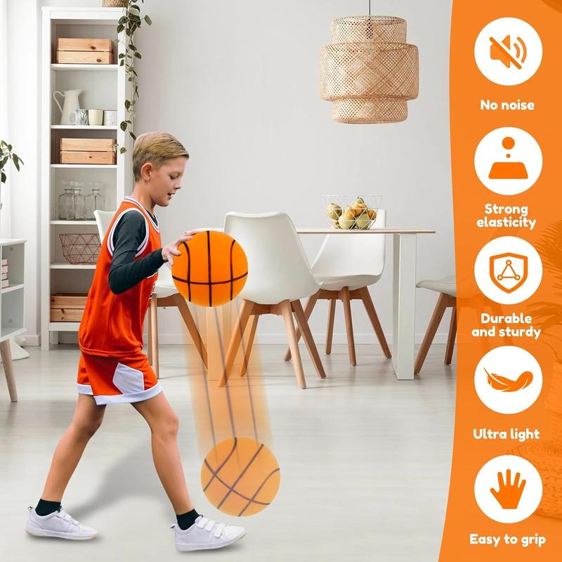 Silent Basketball, 2024 Quiet Basketball Indoor, Silent Basketball Dribbling Indoor, Silent Foam Basketball, Indoor Training Foam Bal,No Noise Basketball, for Various Indoor Activities (9.4 inchs)