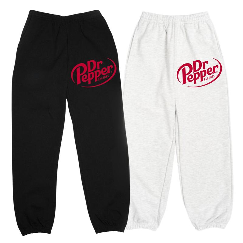 Unisex Y2K Dr Pepper Trendy Soda Sweatpants for Outdoor Activities, Sports, Baggy Pants Suitable for Men Women, Classic Fit All Season Joggers, Idea Gift for Her Him Apparel Womenswear Menswear Graphic, Dr Pepper Pants, Dr Pepper Clothing