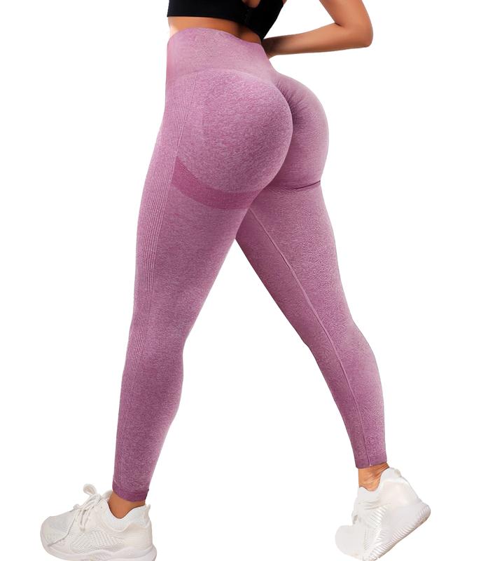 JGS1996 Women's Scrunch Butt Lifting Seamless Leggings Smile Contour Booty High Waisted Workout Gym Yoga Pants Sporty Leggings