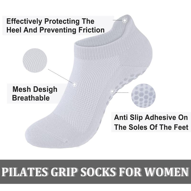 Women's non-slip Pilates socks (with non-slip pads), yoga socks, barefoot fitness socks, sports socks