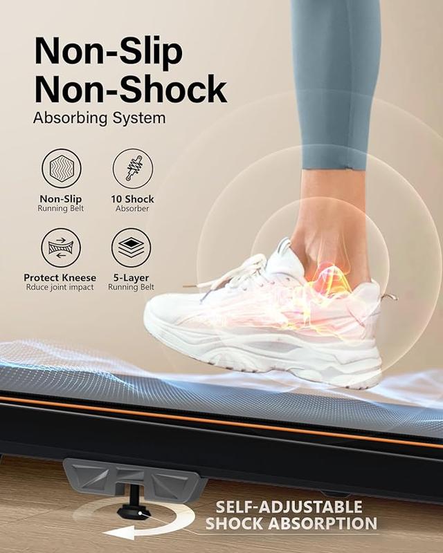 [Black Friday & Cyber Monday]Walking Pad Treadmill with Incline, Under Desk Treadmill for Home Office, 4 in 1 Portable Folding Treadmills, 265lbs Capacity 2.5HP Low-Noise Walking Pad for Walking Jogging Running