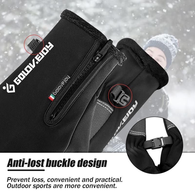 Winter Gloves Touch Screen Water Resistant Windproof Thermal for Running Cycling Driving Hiking for Men Women