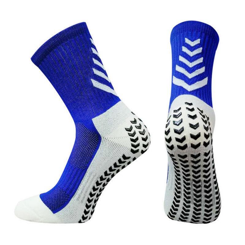 Anti-Slip Football Socks Men Athletic Soccer Socks Cushioned Breathable For Running Yoga Basketball Cycling Sports Grip Socks