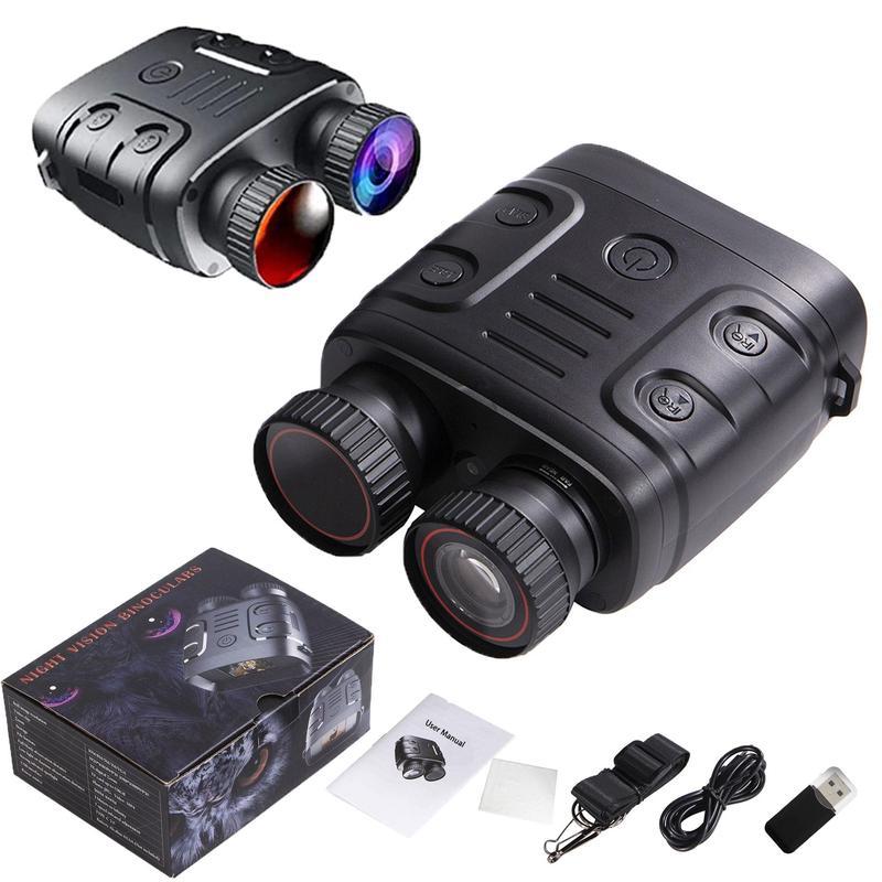 1080p Binocular Infrared Night-vision Binoculars, Day Night Use Photo Video Taking Digital Zoom 5X Binocular Night-vision Goggles, Camping Essentails