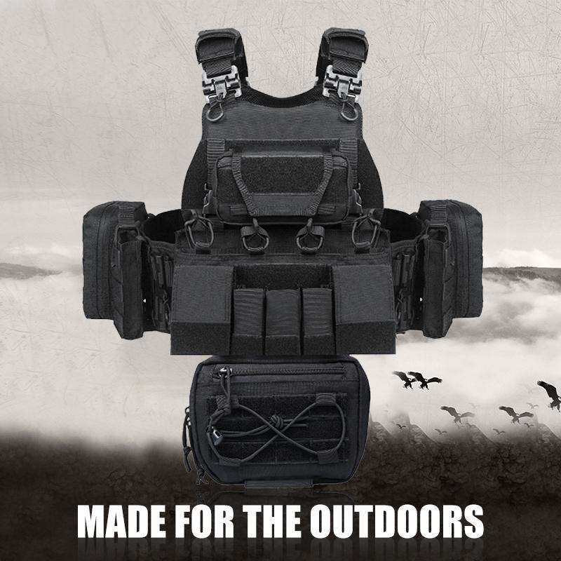 Outdoor Tactical Vest, Multifunctional Quick Detachable Design Tactical Vest, Sports & Outdoor Accessories for Outdoor Activities