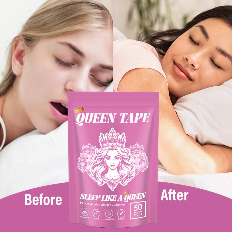 Queen Mouth Tape, for sleep one month supply, mouth tape, pink, gentle, adhesion, 30 Strips, sports accessories,