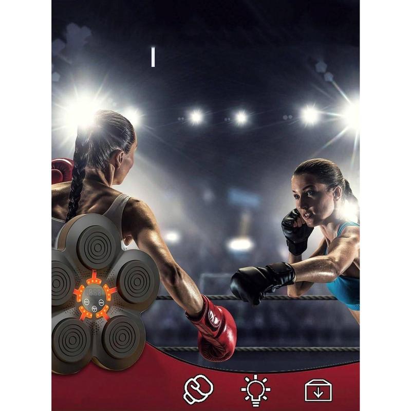 Electronic Music Boxing Machine,Boxing Gym Equipment,Wall Mounted Smart Music Boxing Trainer, Music Boxing Machine For Adults In Home, Indoor & Gym