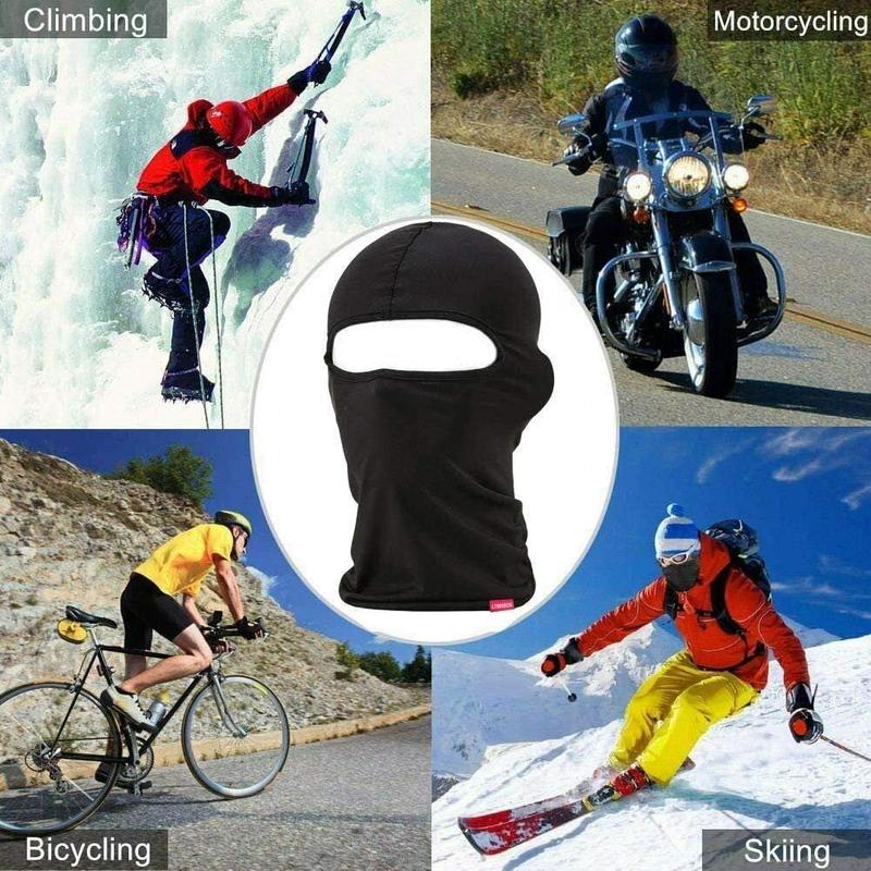 3-Pack Balaclava  Mask One Hole Ski Mask Summer Cooling   Gaiter Full   Cap  Scarf for Men Women Black