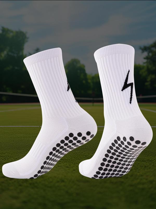 Unisex's Thickened Towel Bottom Sports Sock, 1 Pair Breathable Comfortable Football Sock, Athletic Sock for Men & Women, Sports Sock for All Seasons