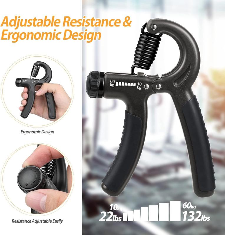 Adjustable Forearm Strengthener - Grip and Hand Strength Trainer (11-132lbs 5-60kg) - Ideal for Musicians, Athletes, and Hand Injury Recovery forearm gripper