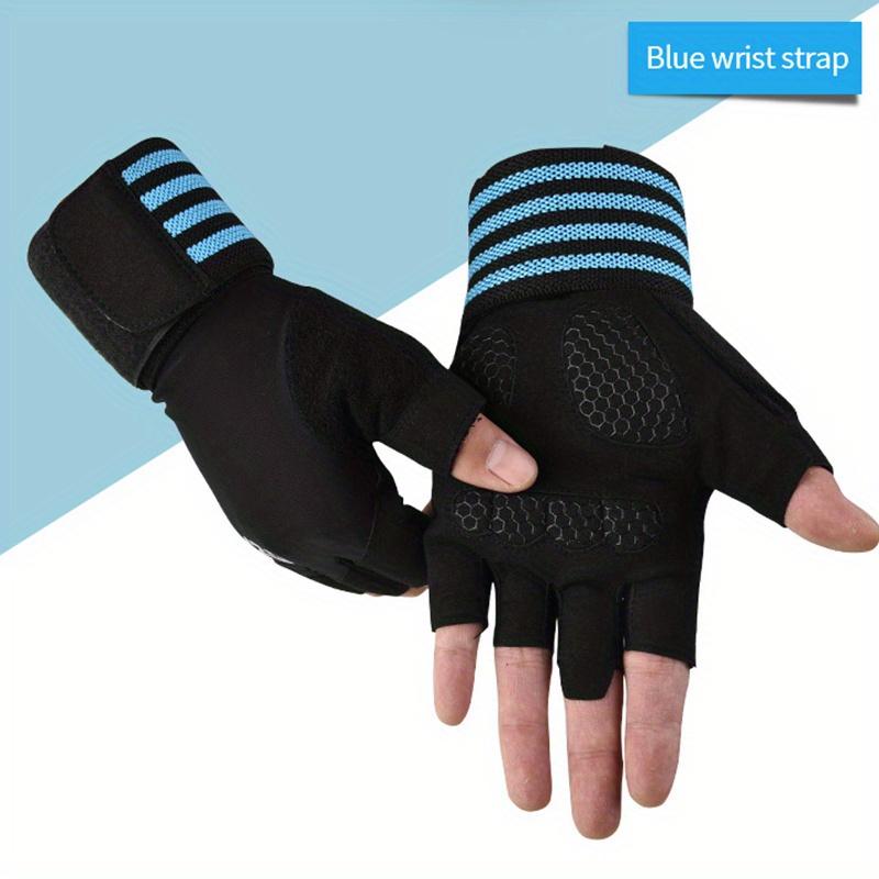 Premium Unisex Half Finger Fitness Gloves with Wrist Support - Ideal for Dumbbell, Bar Training, and Outdoor Cycling - Enhanced Grip and Protection for Hands