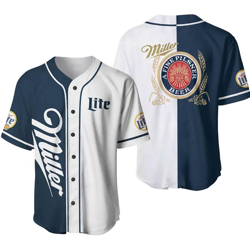 Miller Lite Baseball Jersey Beer Lovers Shirt