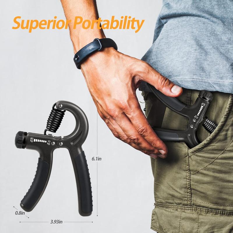 Adjustable Forearm Strengthener - Grip and Hand Strength Trainer (11-132lbs 5-60kg) - Ideal for Musicians, Athletes, and Hand Injury Recovery forearm gripper