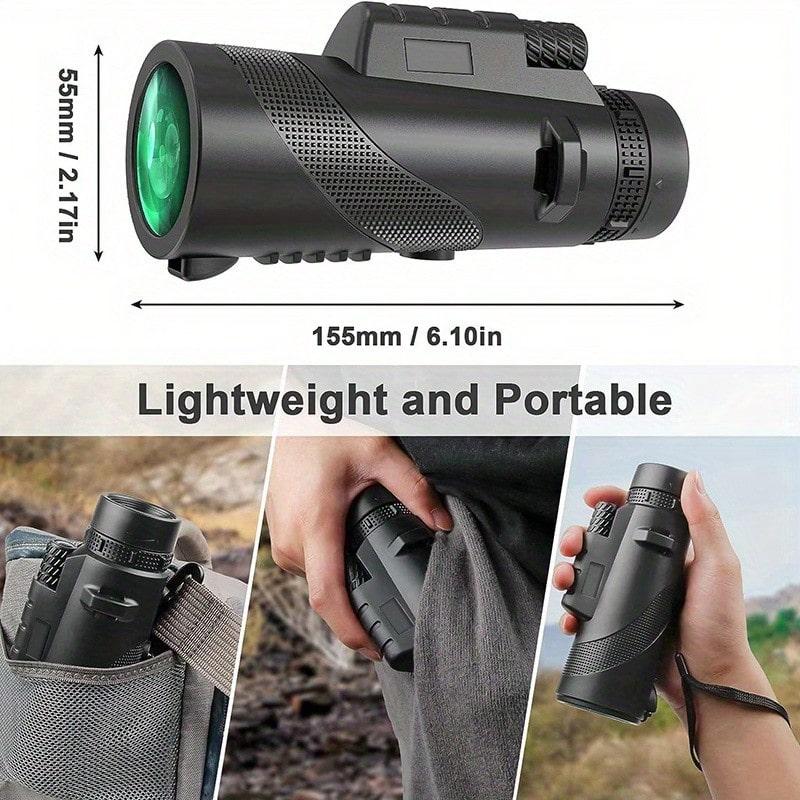 8x42 High-Resolution Night Vision Telescope: Perfect For Camping, Hiking, Birdwatching, And More