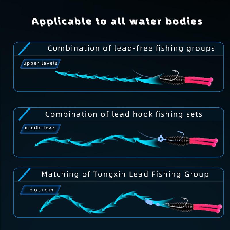 Artificial Fishing Lure, 10pcs set Double Tailed Soft Bait Lure, Fishing Tackle & Accessories for Freshwater Fishing, Outdoor Fishing Accessories