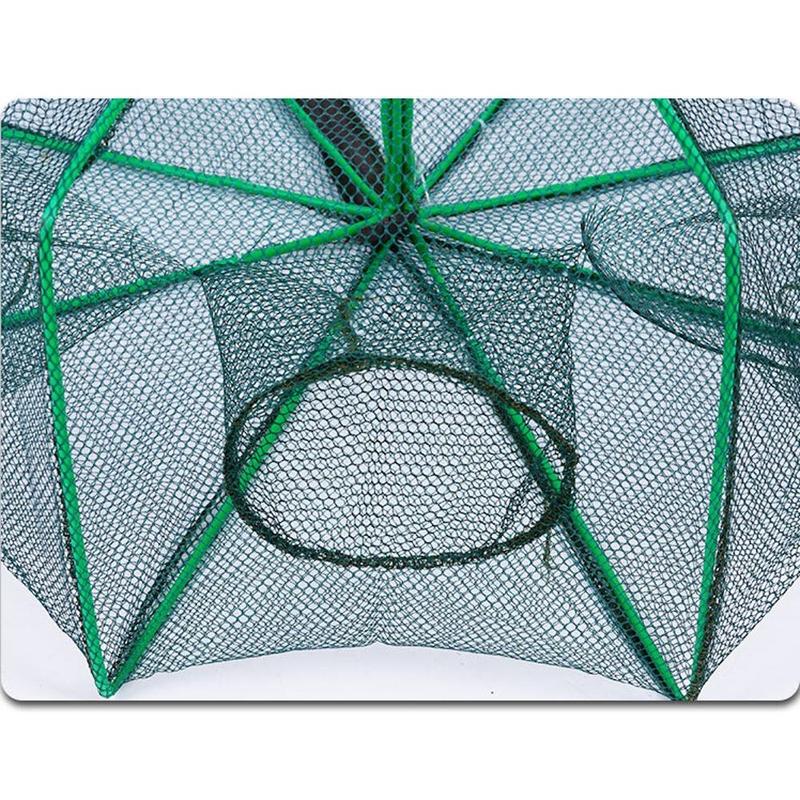 Portable Foldable Fishing Net, 6-hole Folding Fishing Cage, Fishing Bait Net for Outdoor Fishing, Outdoor Fishing Accessories, Christmas, Christmas Gift