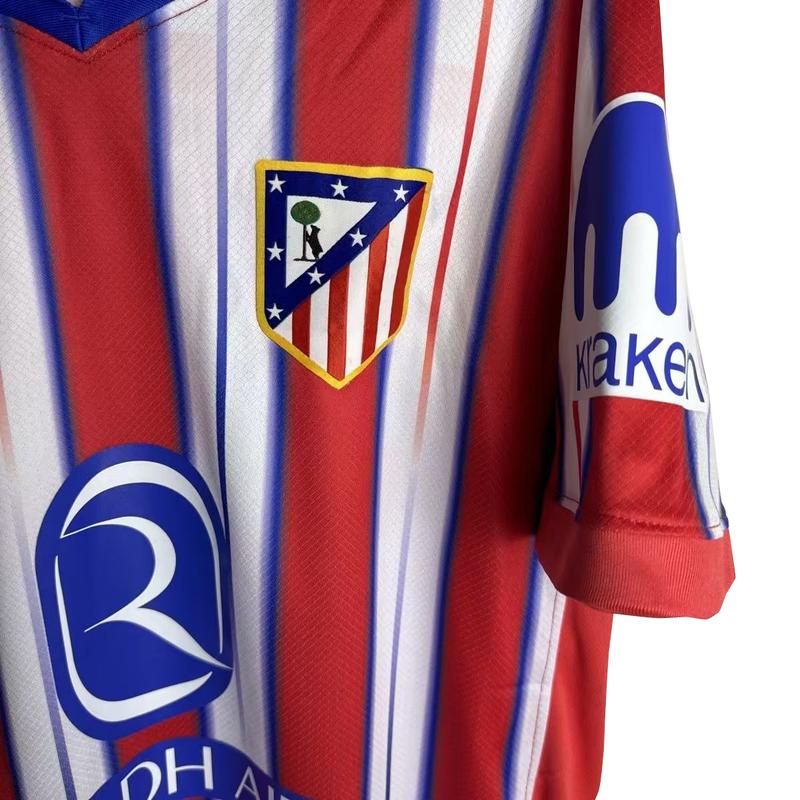 No.19 Alvarez Jersey  24-25  Atletico Madrid  Short sleeve  Soccer Jersey