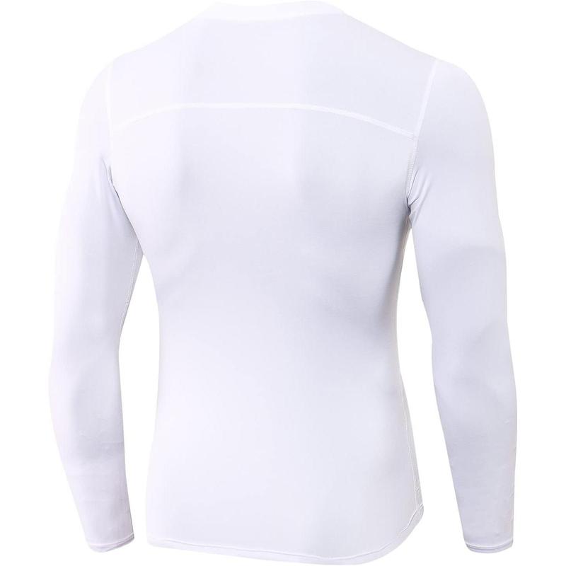 Men's Compression Shirt Long Sleeve Athletic Workout T-Shirts Top Active Sport Baselayer Undershirt Gear Shirt Dry Fit