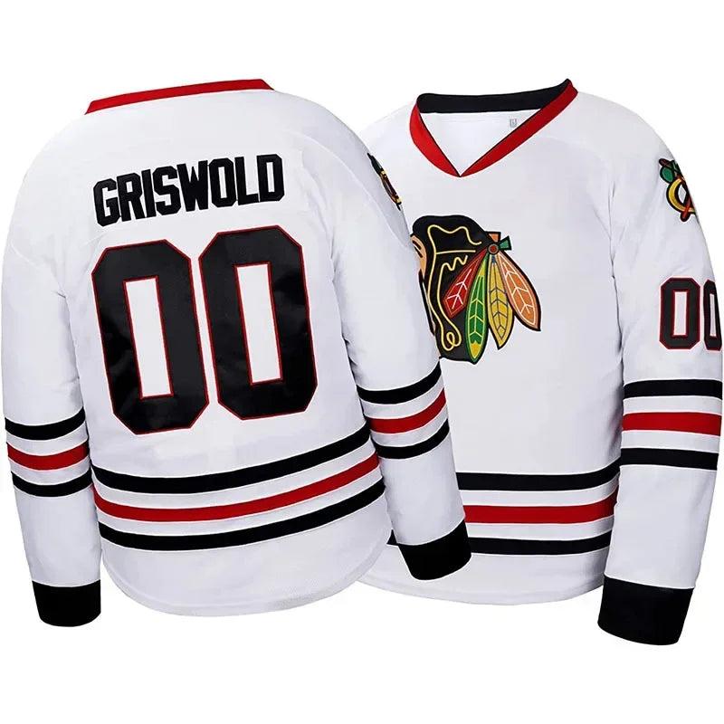 Clark Griswold #00 X-Mas Christmas Vacation Movie Hockey Jersey Embroidery Stitched Mens street shirt