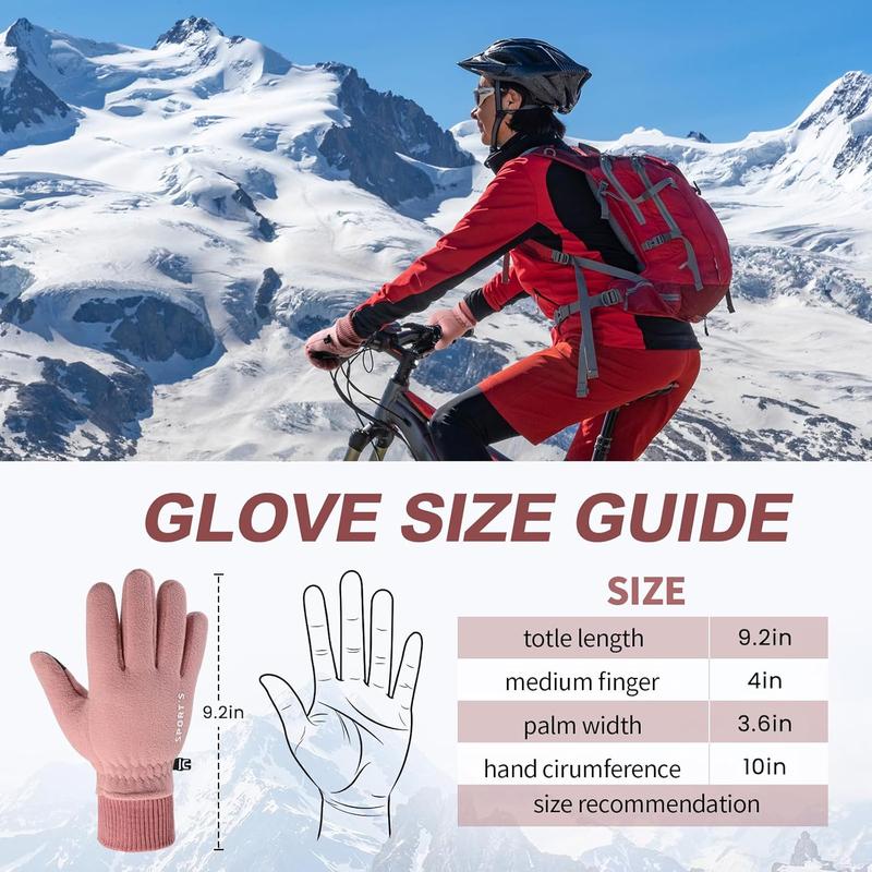 Winter Gloves, Ski Gloves for Men Women, Waterproof Touchscreen Gloves, Windproof Glove for Running Ski Snowbarding