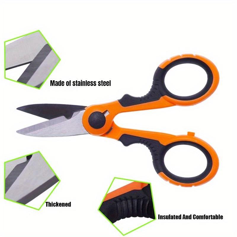 Stainless Steel Fishing Scissors, 1 Count Portable Scissor Pliers, Zigzag Fishing Tool, Outdoor Fishing Accessories