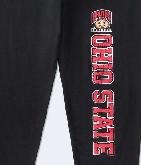 Ohio State Jogger Sweatpants, High Waist Wide Leg Sweatpants, Jogger