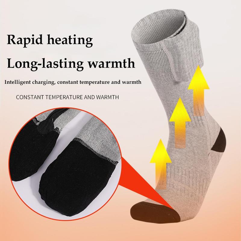 USB Rechargeable Heating Socks, Smart Constant Temperature Heating Socks, Outdoor Cycling Skiing Electric Warm Socks, Christmas Gift