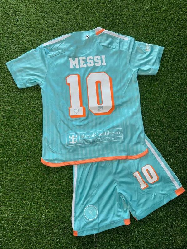 Youth Kits # messi shirt and short # Miami soccer uniform jersey 2024 25