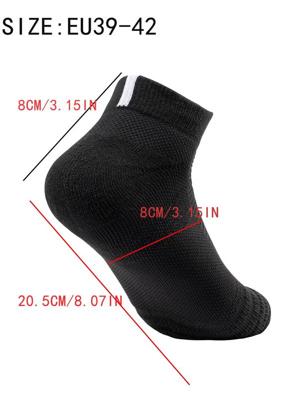 Men's Graphic Athletic Ankle Socks, Breathable Comfortable Sports Low Cut Socks, Men's Athletic Socks for Outdoor Running