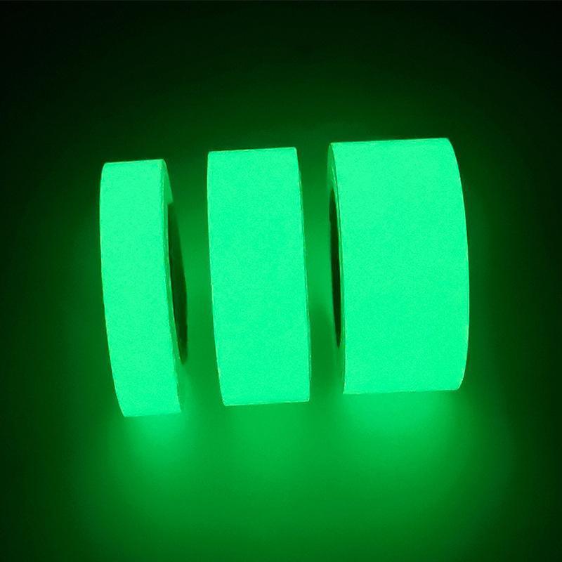 Glow in The Dark Fishing Tape, 2 Counts Fluorescent Green Roll Sticker Tape, Self Adhesive Tape for Fishing Rod, Outdoor Fishing Accessories