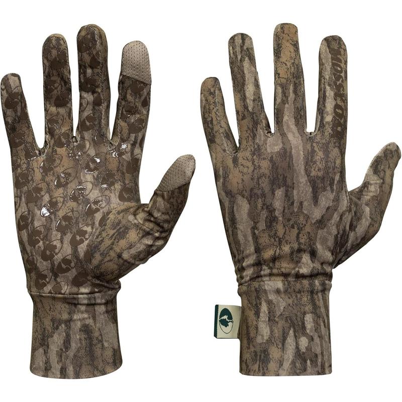 Mens Lightweight Camo Hunting Gloves