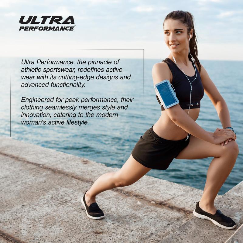 Ultra Performance Women's Running Shorts 4-Pack Athletic Workout Gym Shorts for Women, with Brief Liner