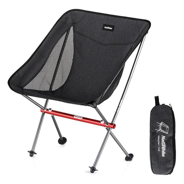 Naturehike L04 Ultralight Camping Chair with All-Aluminum Frame&Storage Bag–Portable, Compact Backpacking Chair, Easy Setup, 330 lbs Capacity