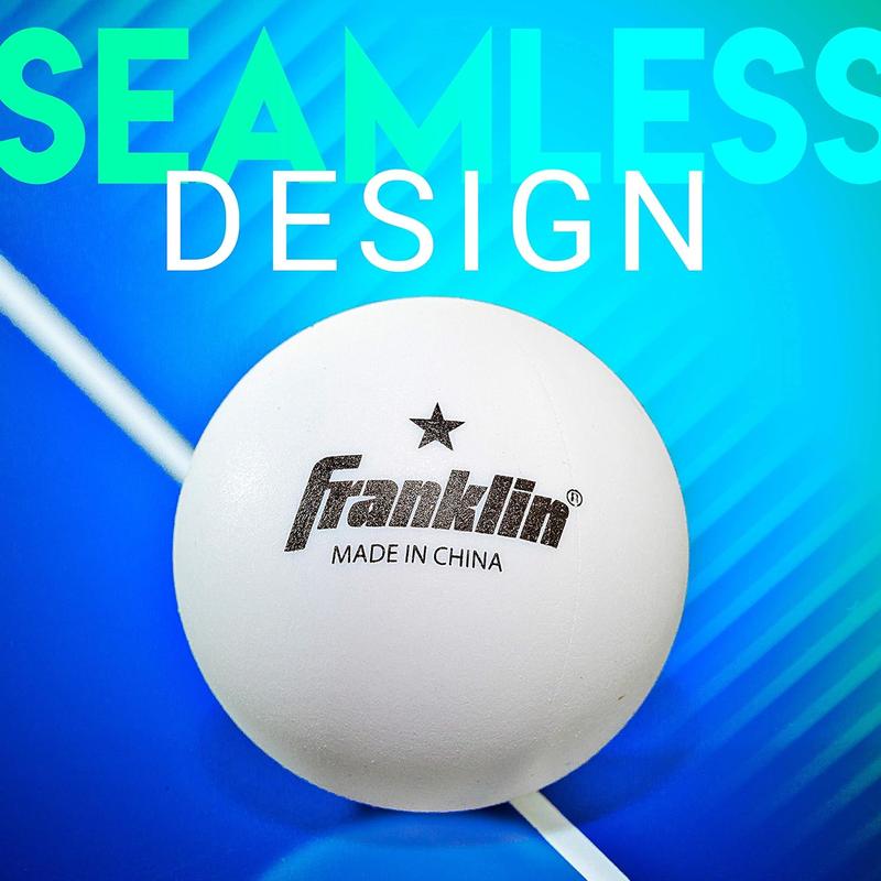 Franklin Sports Ping Pong Balls - Official Size + Weight White 40Mm Table Tennis Balls - One Star Professional Ping Pong Balls - Durable High Performance Ping Pong Balls - White - 18 Pack Franklin Sports