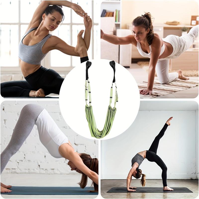 Waist Back Leg Stretch Strap, Aerial Yoga Hanging Rope for Shaping, Pilates, Fitness, Training