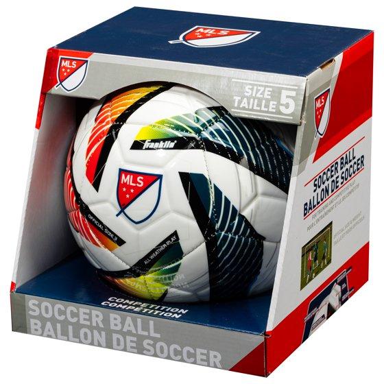 Franklin Sports MLS Tornado Soccer Ball - Official Size 5 - Soft Cover - Air Pump Included