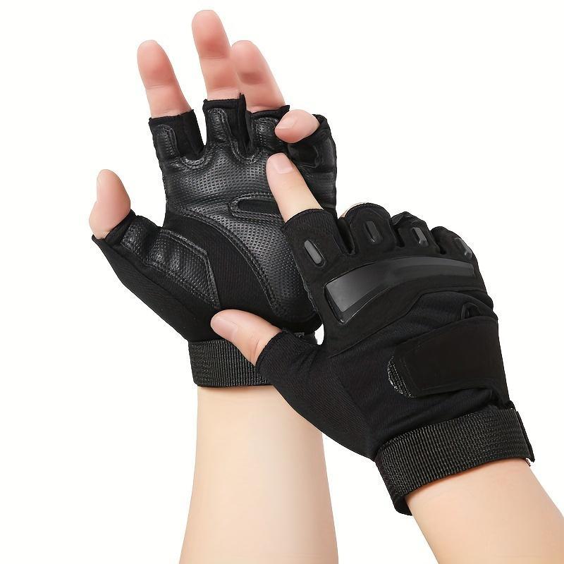 Breathable Non-slip Sports Gloves, 1 Pair Outdoor Cycling Gloves, Half Finger Gloves for Men & Women, Sports Gloves for Outdoor Cycling Running