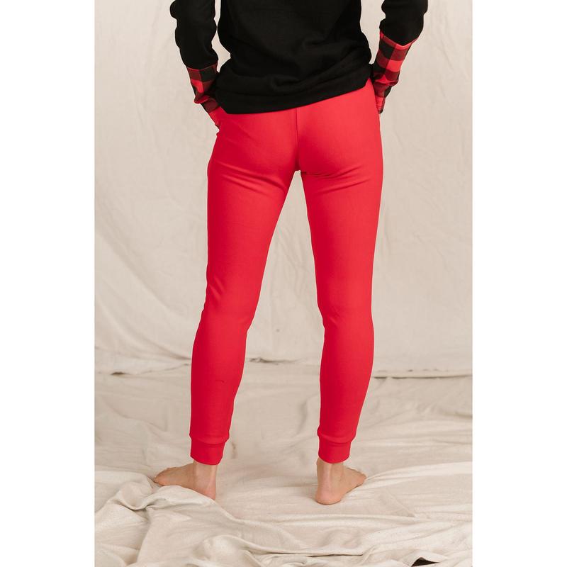 Ampersand Avenue Jogger Performance Fleece - Candy Apple