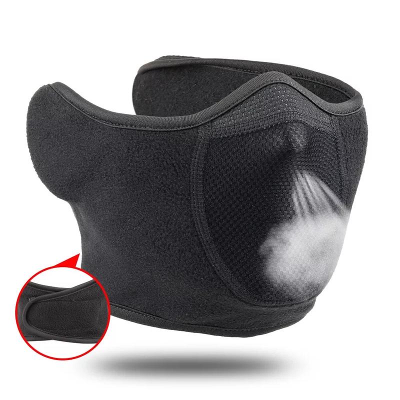 Winter Windproof Coldproof Warm Mask Earmuffs for Outdoor Sports Motorcycle Riding Bicycle Skiing Hiking Climbing, Men's Face Protection Soft Mask Earmuffs