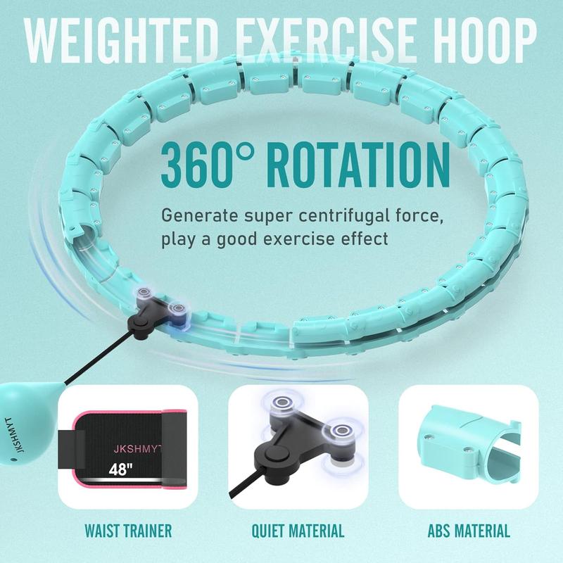 2-in-1 Fitness Hoop: Hula & Waist Trainer