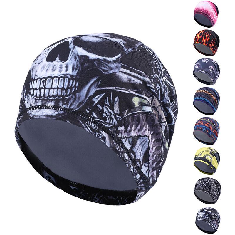 Winter Skull Caps Fleece Warm Beanie Cap Cycling Helmet Liner Hat for Men Women