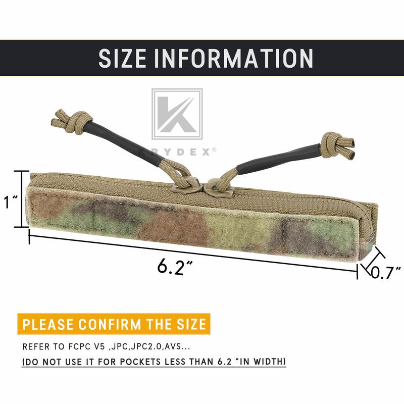 Krydex Tactical Vest Admin Pocket Zipper Insert Chest Full Two Way Zip For FCPC V5 JPC2.0 Carrier