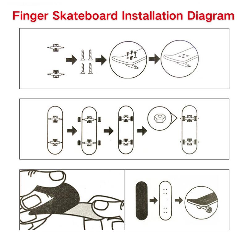 High-quality finger skateboard, exercise finger flexibility, free repair tools