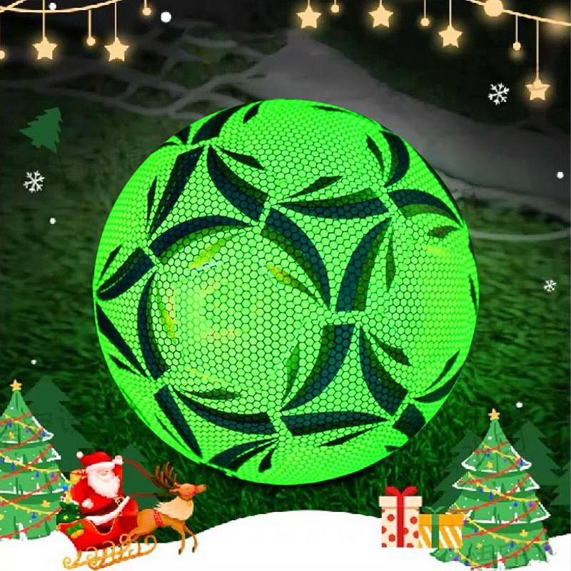 Glow in The Dark Football, 1 Count Reflective Football Training Game, Football Ball for Indoor Outdoor Training, Gift for Festival, Christmas Gift