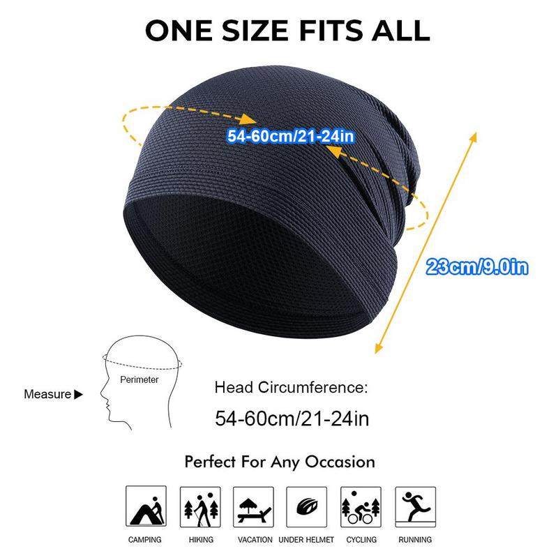 Outdoor Hat, 3 Counts set Breathable Ice Cool Quick-drying Stacking Cap, Cycling Cap, Sports Accessories for Travel Running Cycling Hiking Men Women, Christmas Gift