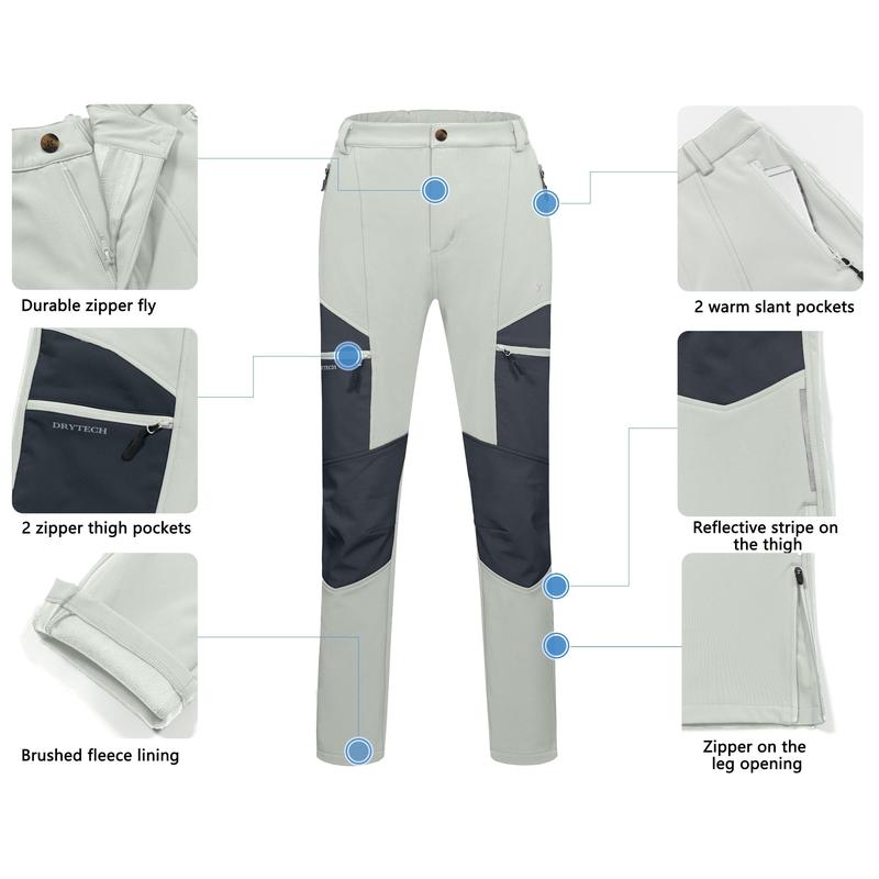 Women's Fleece Lined Hiking Ski Snow Pants