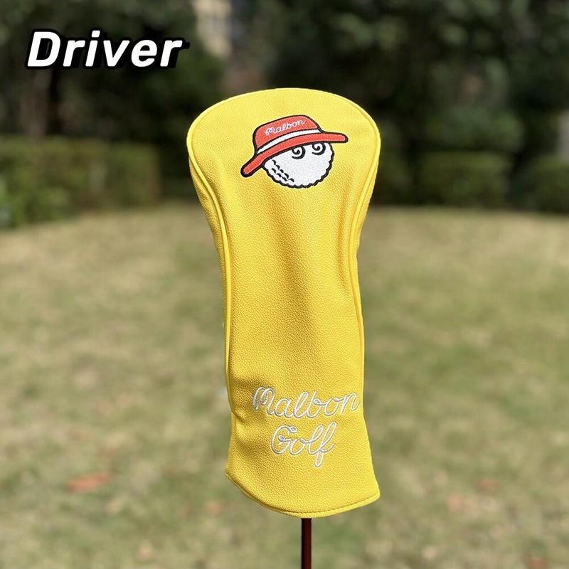 Golf Club Head Cover, Waterproof Pu Leather Golf Club Head Protector, Golf Accessories for Driver & Fairway & Hybrid, Golf Gift for Men & Women